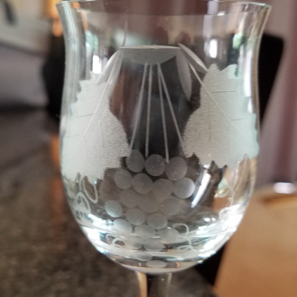 Vintage MCM Hand Blown Glass Decanter Set - Picture 3 of 8